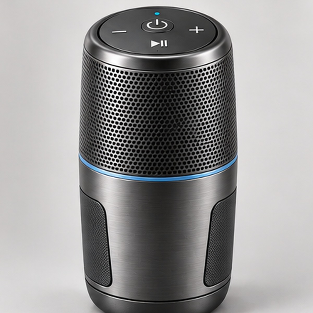 SpeedSound bottle-cage speaker, front view